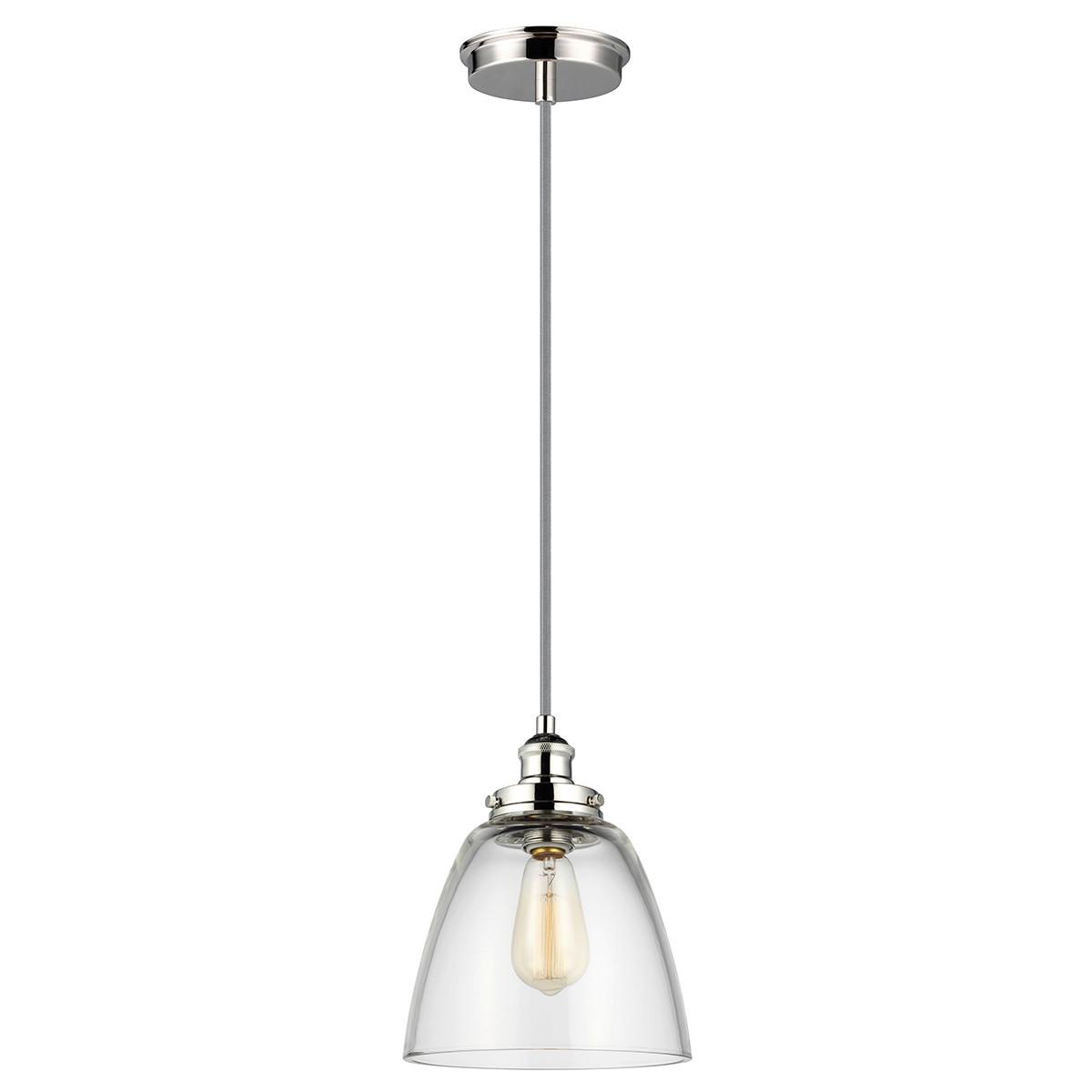 Viseća Svjetiljka Baskin Fe-Baskin-P-B-Pn - boje nikla, Natur, staklo/metal (22.8/31.3cm) - Elstead Lighting