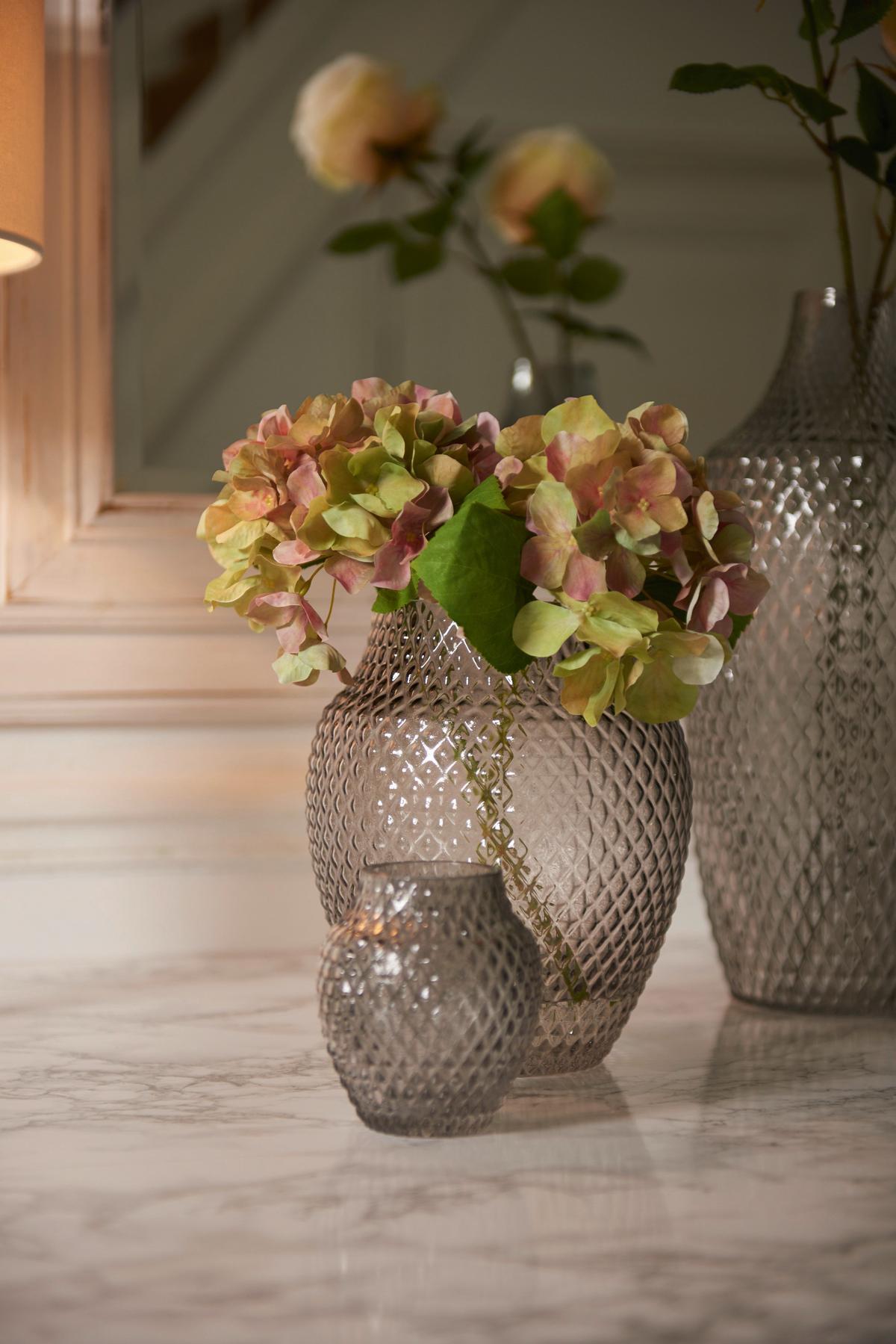 Vase Violett - Violett, Basics, Glas (20/23cm) - Leonardo