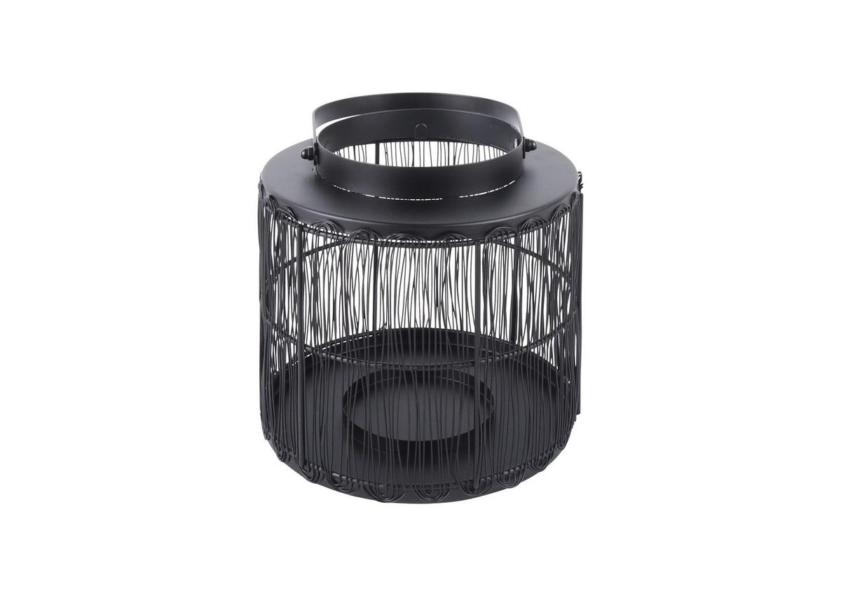 Felinar Twine - străveziu/negru, Modern, sticlă/metal (16/15cm) - Modern Living