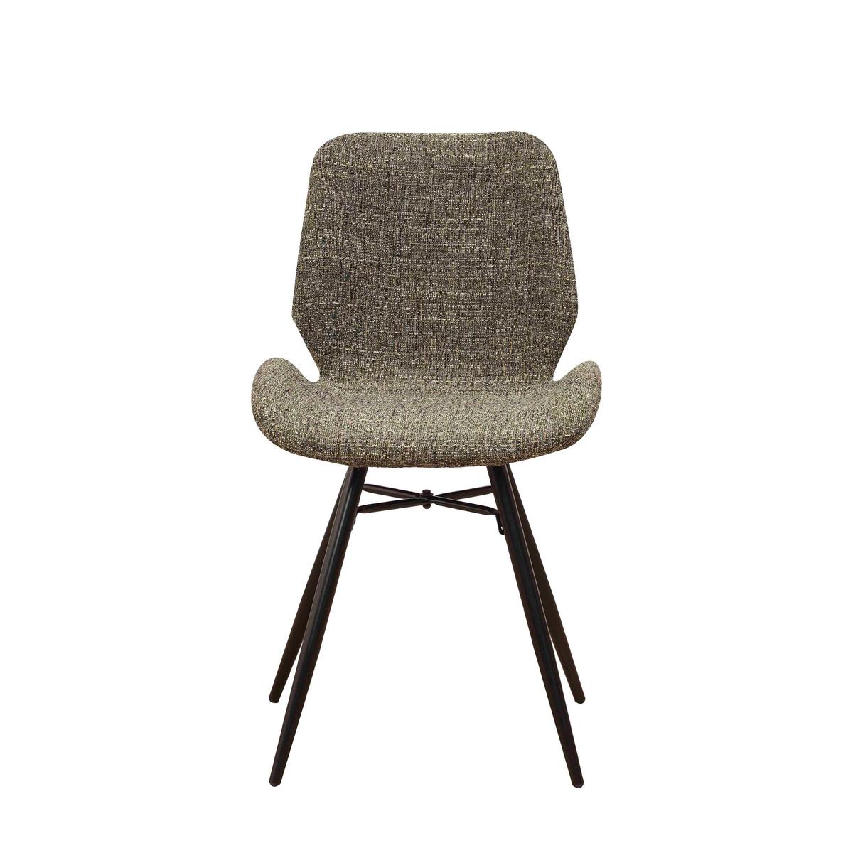 STUHL-SET BARRON - Schwarz/Grün, Design, Textil (47/82/55cm) - MID.YOU