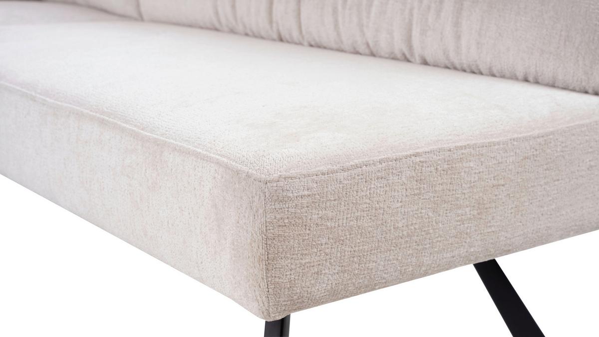 Kotna Klop Yuri, Bež - črna/bež, Trendi, kovina/tekstil (176-214/68/88cm) - Livetastic