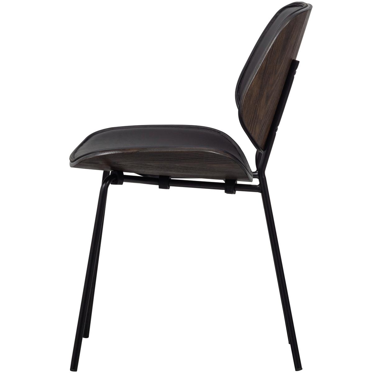Stuhl-Set Close in Schwarz B: 49cm - Schwarz, MODERN, Holz/Textil (49/80/57cm) - Livetastic