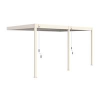 PERGOLA DELUXE PLUS 4X6M WEISS - Weiss, Basics, Metall (600/266/400cm) - Gardenson