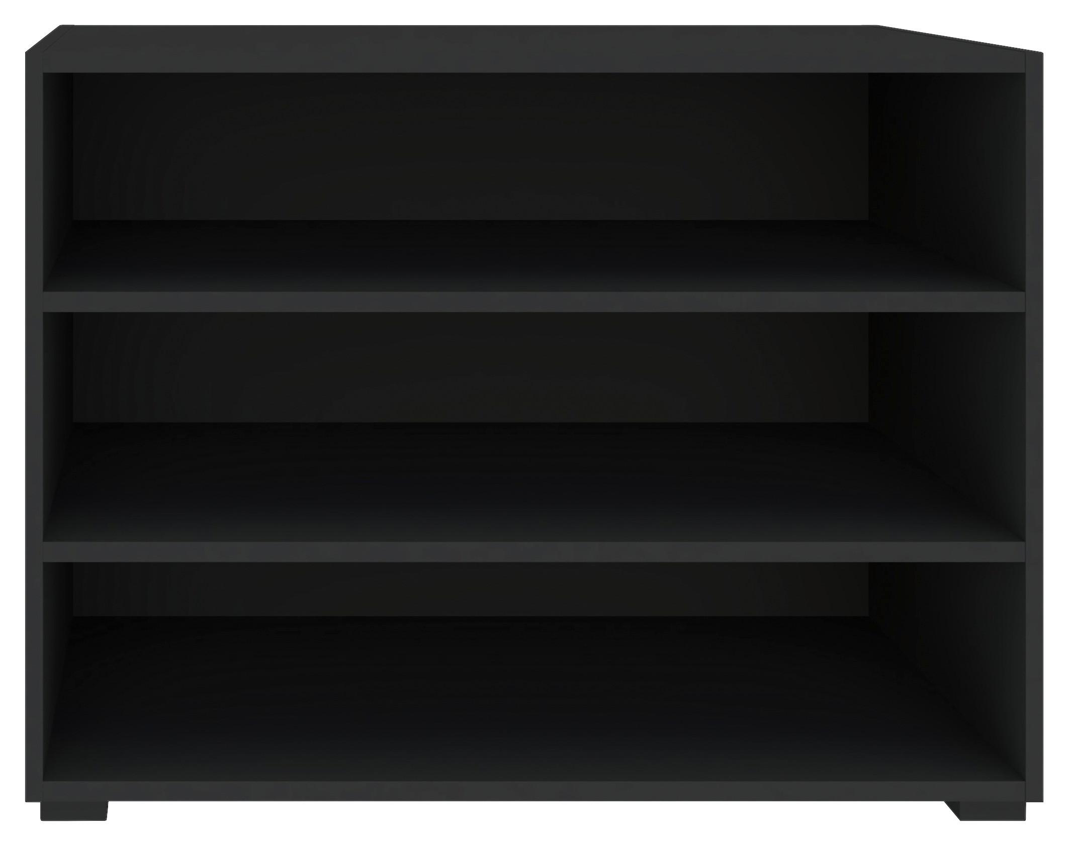 Regal Unit in Anthrazit - Anthrazit/Schwarz, Modern, Holzwerkstoff (91,2/67,2/40cm) - Based