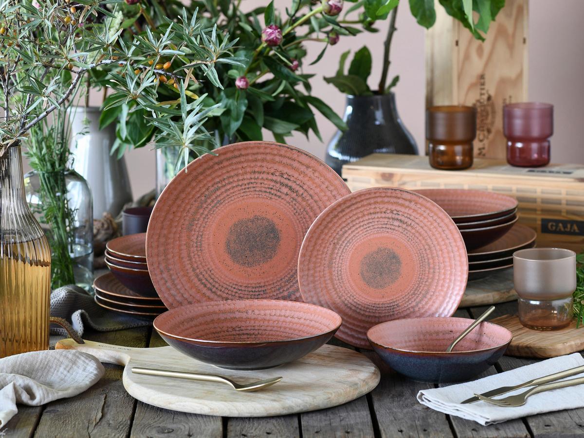 Jedilni Servis Neapel Terra, 16-Delni - rjava/terakota, Basics, keramika - Creatable