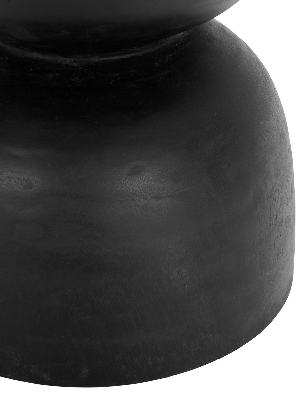 STOLIK BOCZNY HOCKER - czarny, Design, drewno (30/40/30cm) - Livetastic