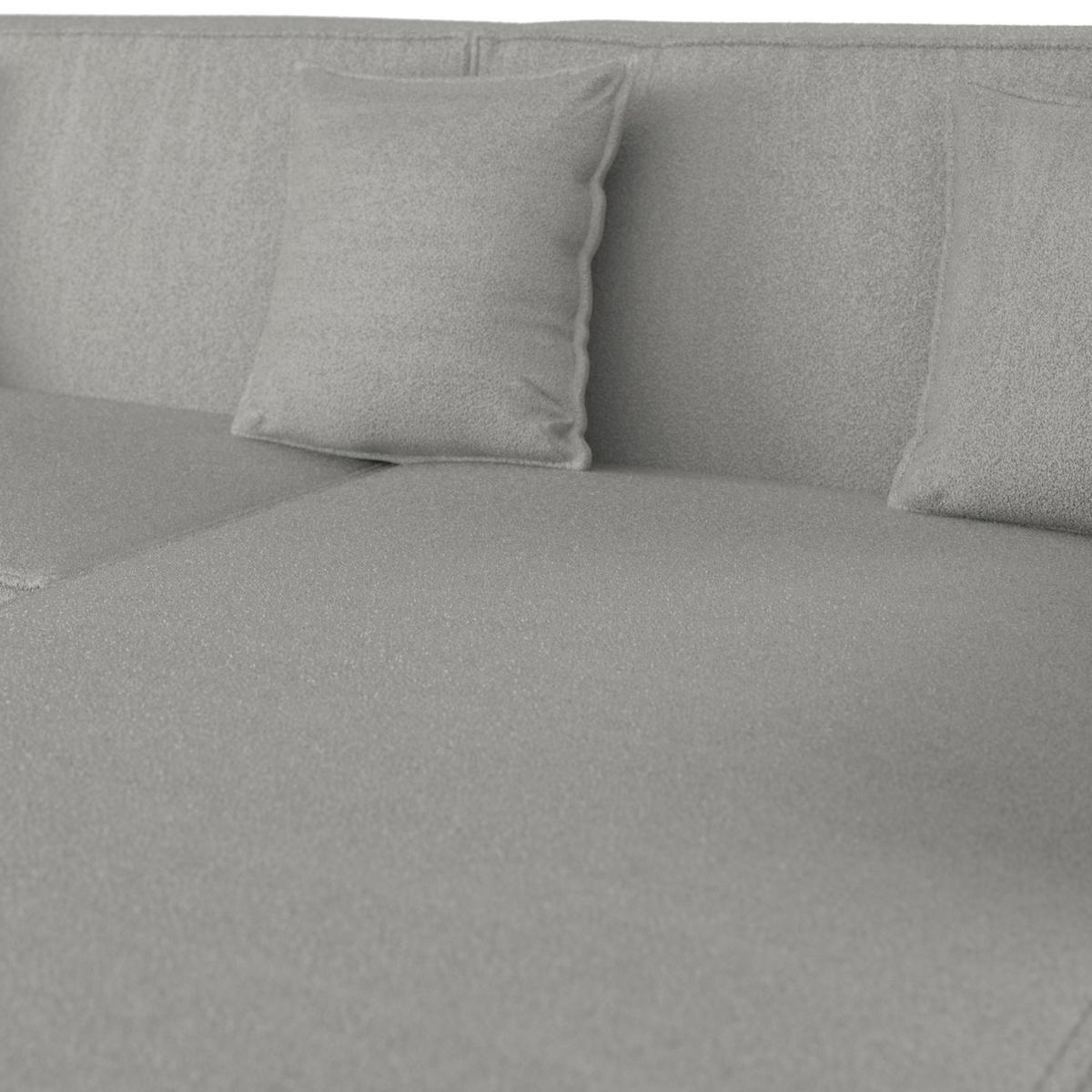 Sarokkanapé Szürke Színben Milo - világosszürke/világosbarna, Modern, műanyag/faalapú anyag (310/83/148cm) - Bessagi Home