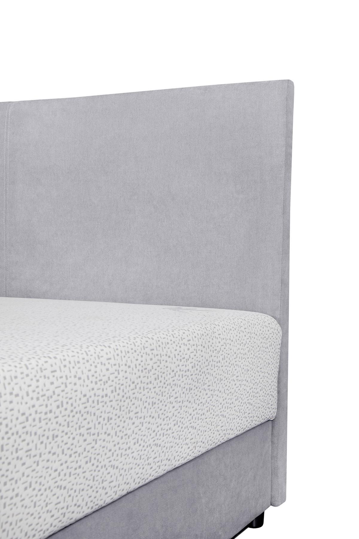 Tapecirani Krevet Morato - svijetlo siva, Moderno (90/200cm) - Best Price