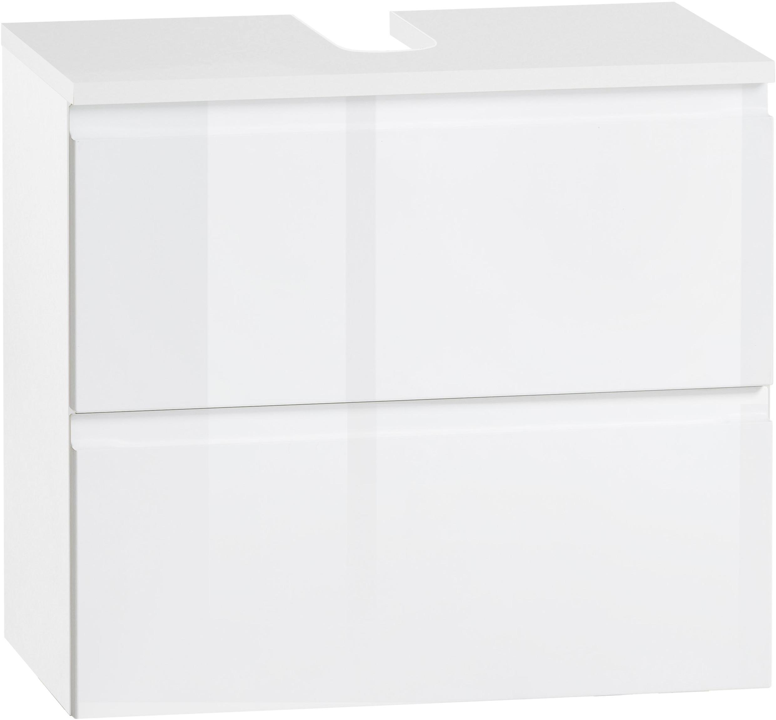 SZAFKA POD UMYWALKĘ CARDIFF - biały, Design, materiał drewnopochodny (60/53/35cm) - Xora