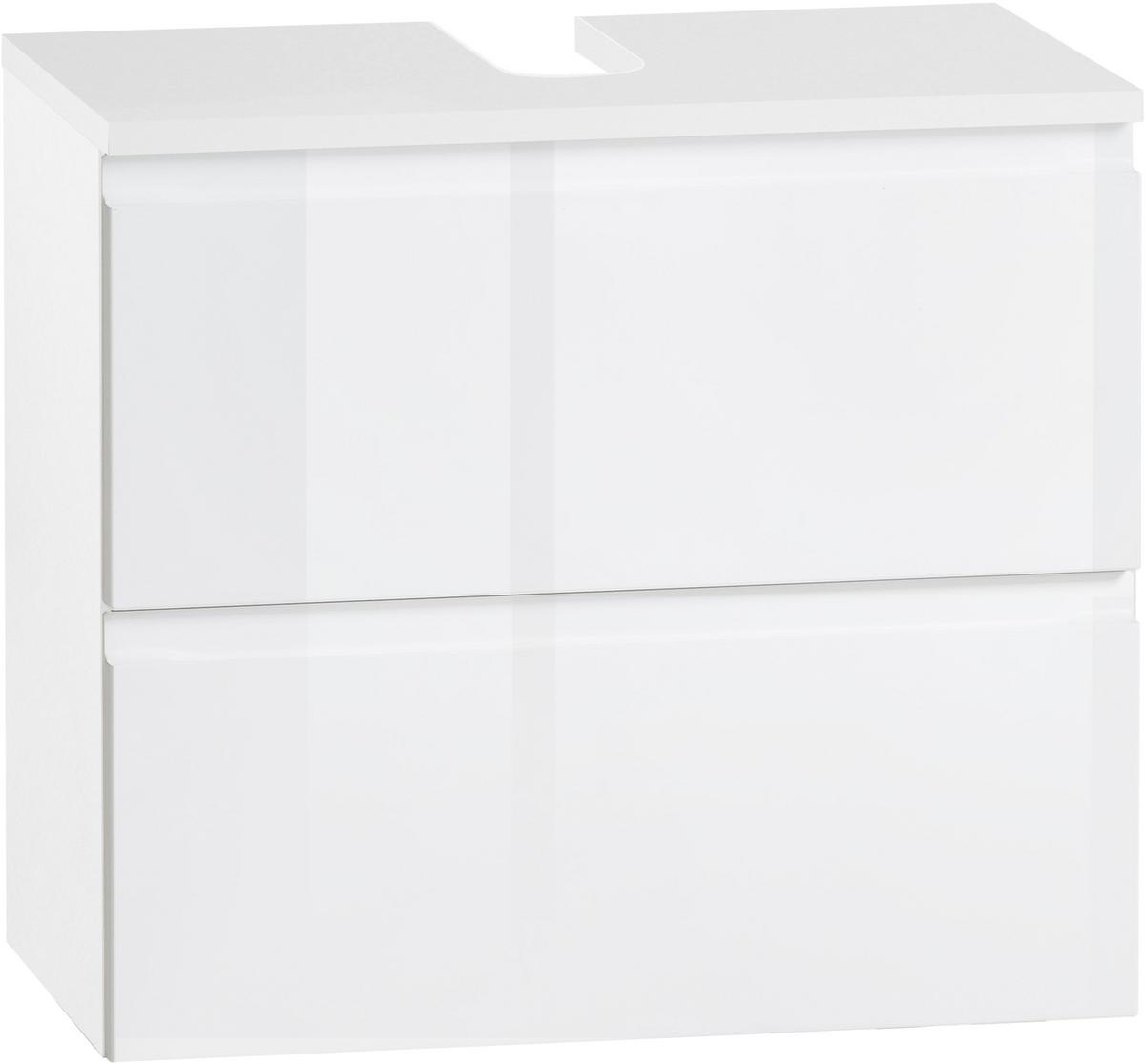 SZAFKA POD UMYWALKĘ CARDIFF - biały, Design, materiał drewnopochodny (60/53/35cm) - Xora