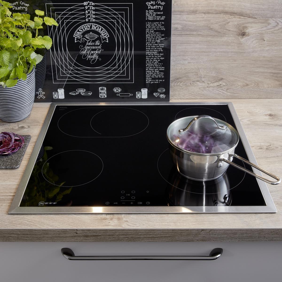 Einbauküche Touch Seidengrau - Hellgrau, KONVENTIONELL (153,2/260cm) - Nobilia