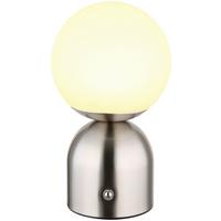 Led Svjetiljka Stolna Lopa - boje nikla/opalna, Moderno, metal/plastika (12/21cm) - Mömax