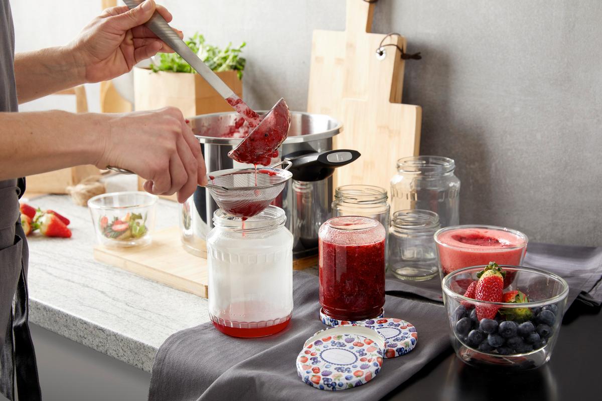 Befőttesüvegszett Basic - Konventionell, üveg/fém (29/19/14cm)