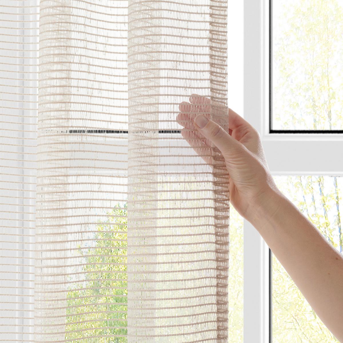 Končana Zavesa Luka - naravne barve, Konvencionalno, tekstil (135/245cm) - Premium Living