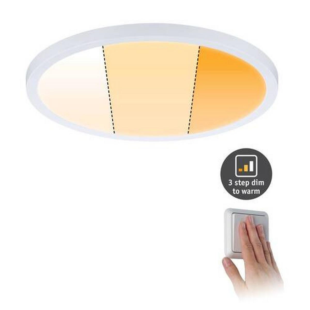 LED-Paneel Areo VariFit in Weiß max. 20 Watt - Weiß, Basics, Kunststoff (23,0cm) - Paulmann