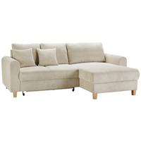 Wohnlandschaft Lille Beige - Hellbraun/Beige, MODERN, Holz/Textil (232/110/156cm) - Mömax