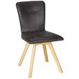 Stuhl in Wildeiche - Eichefarben/Anthrazit, MODERN, Holz/Textil (46/91/59cm) - Premium Living Stuhl in Wildeiche - Eichefarben/Anthrazit, MODERN, Holz/Textil (46/91/59cm) - Premium Living