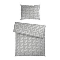 Bettwäsche Mäander Naturfarben ca. 140x200cm - Naturfarben, ROMANTIK / LANDHAUS, Textil (140/200cm) - Mömax