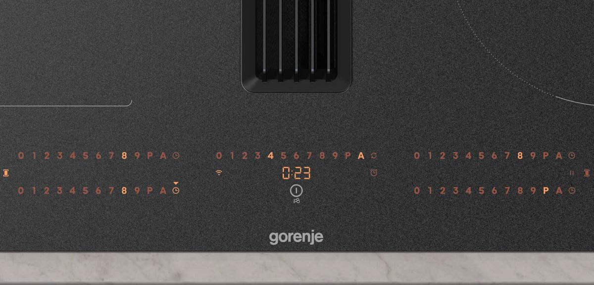 Kochfeld-Dunstabzug-Kombi GEH8433BSRWF - Schwarz, MODERN, Glas (83/23,3/52cm) - Gorenje