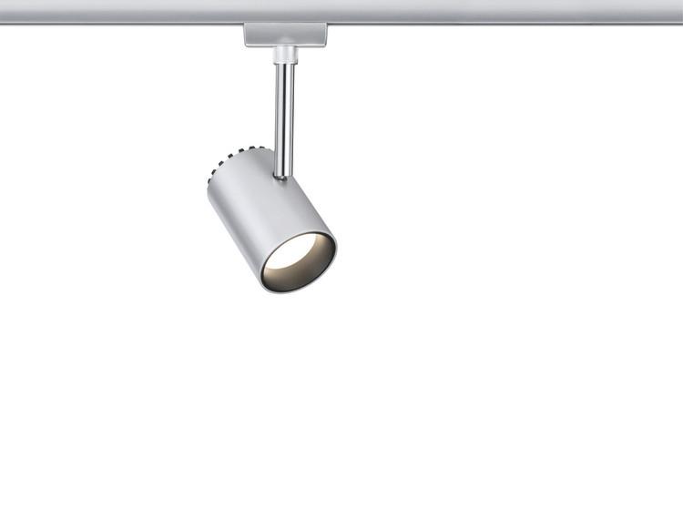 Schienensystem-Strahler Spot Shine max. in Chromfarben 5 W - Chromfarben, Design, Metall (5,9/18/9cm) - Paulmann
