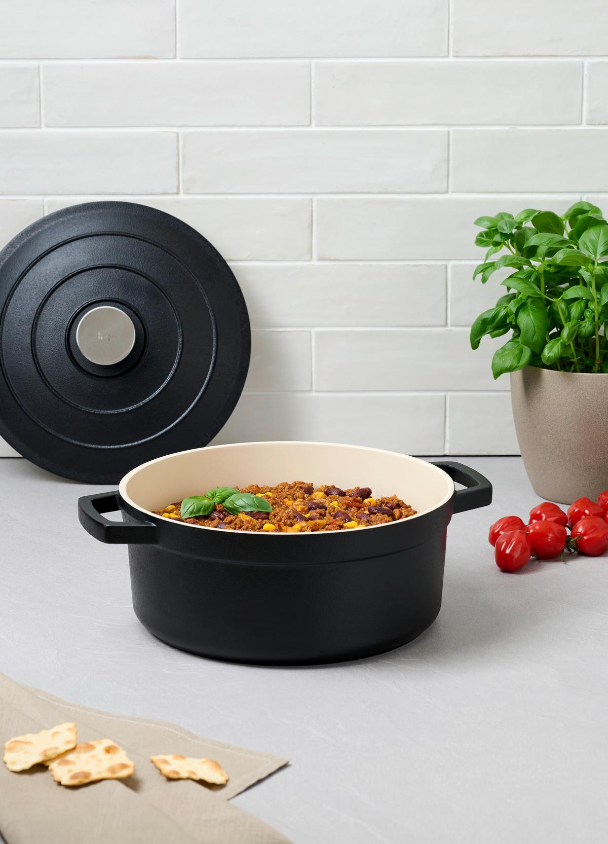GARNEK WELS - kolor stalowy/czarny, Basics, metal (24/10,5cm) - Homeware Profession.