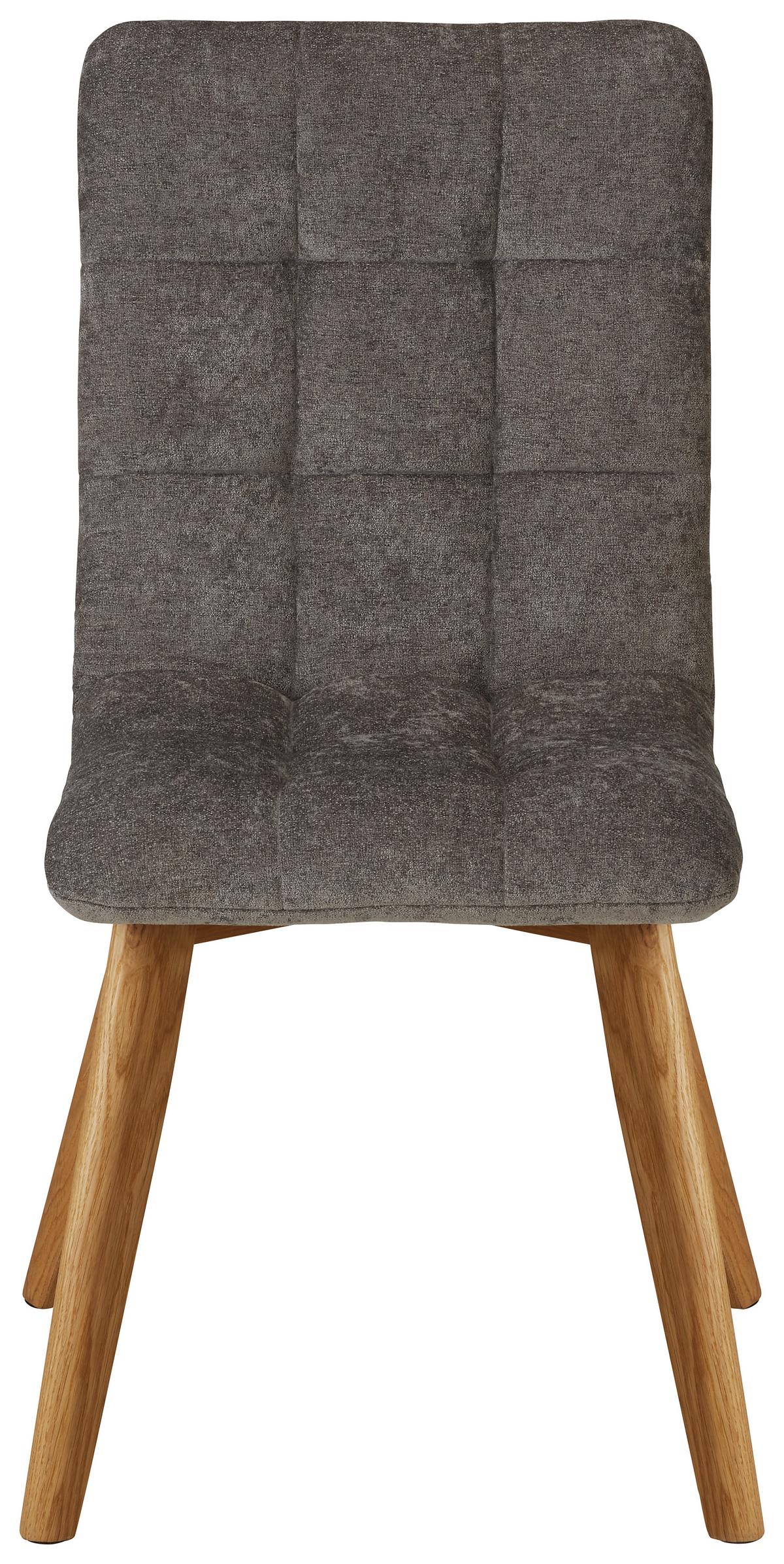 KRZESŁO SCALA - kolor dębowy/szary, Modern, drewno (47,5/92/57cm) - Zandiara