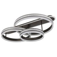 Stropna Led-svetilka Grouni, S Sijalko - barve titana/opal, Design, kovina/umetna masa (80/50/21,5cm)