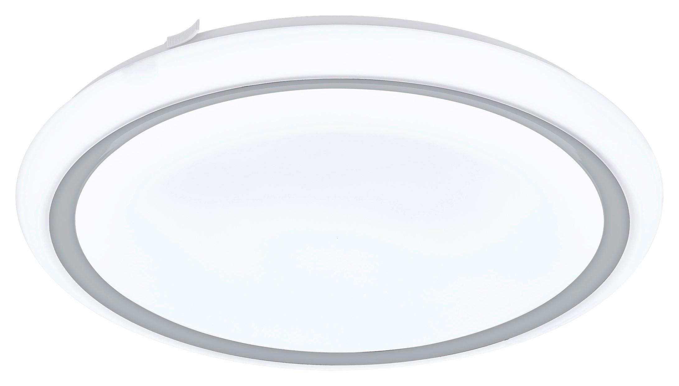Led-deckenleuchte Frantoio - Chromfarben/Weiss, Modern, Kunststoff/Metall (38/6cm) - Eglo