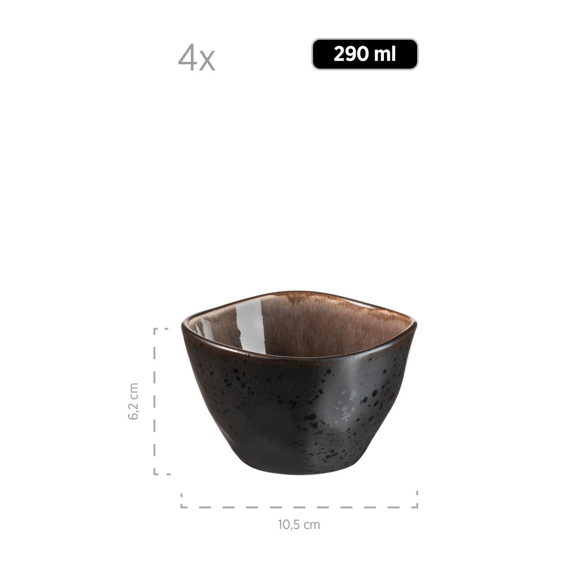 SCHÜSSELSET NIARA ORGANIC - Dunkelbraun, Basics, Keramik - Mäser