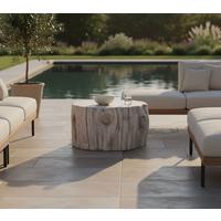 Loungetisch Daintree Hellgrau - Hellgrau, KONVENTIONELL, Stein (70/67/41cm) - Gardenson