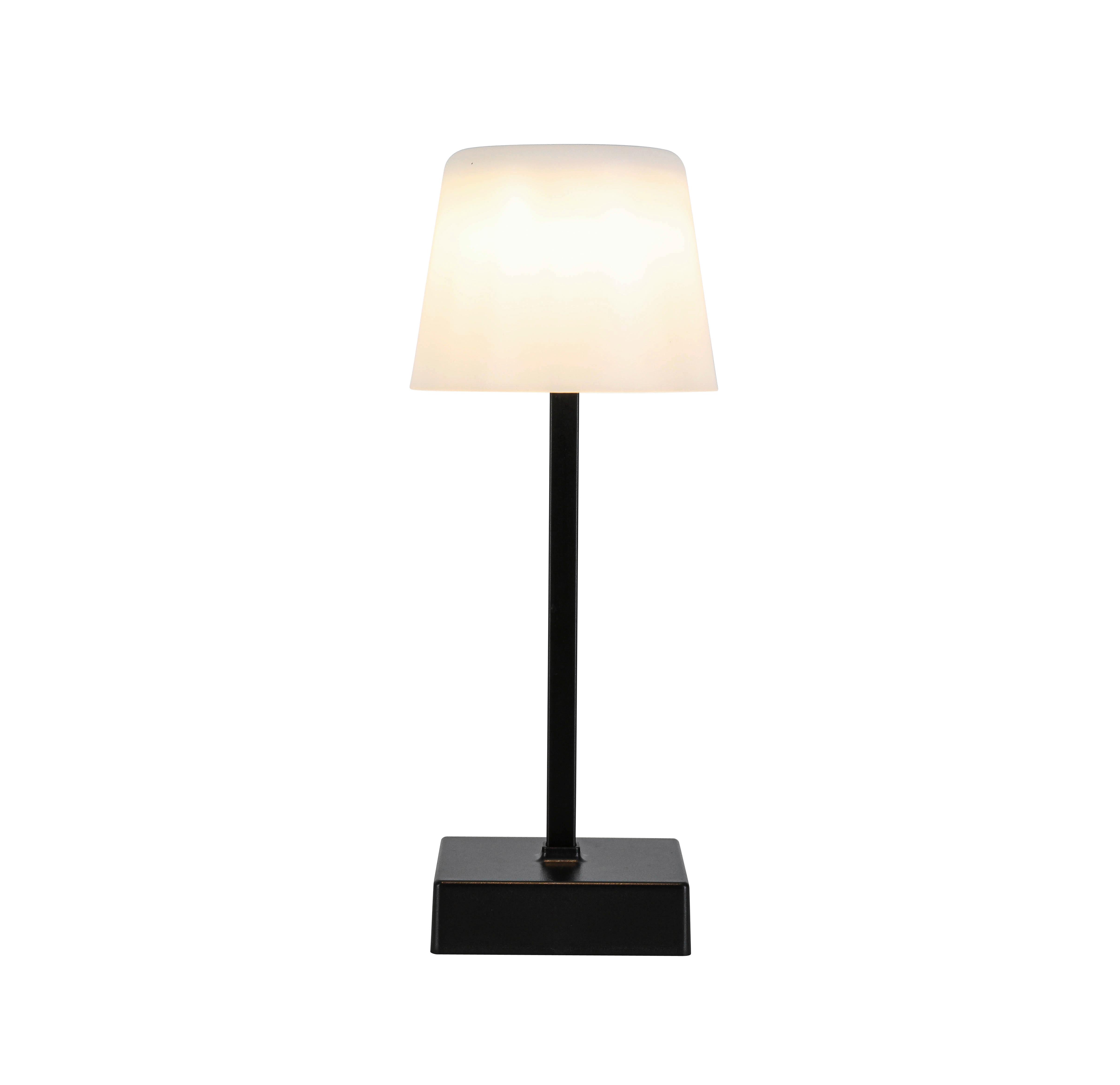 LAMPE DE TABLE À BATTERIE EMO - noir/blanc, MODERN, métal/matière synthétique (10,5/25cm) - Mömax