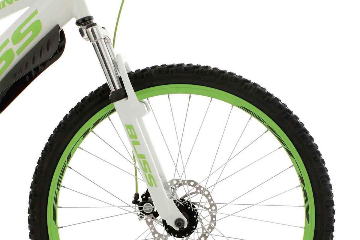 MOUNTAINBIKE Fully 26'' Bliss Weiß RH 48cm - Weiß/Grün, Basics, Metall (180/70/80cm) - Atrigo