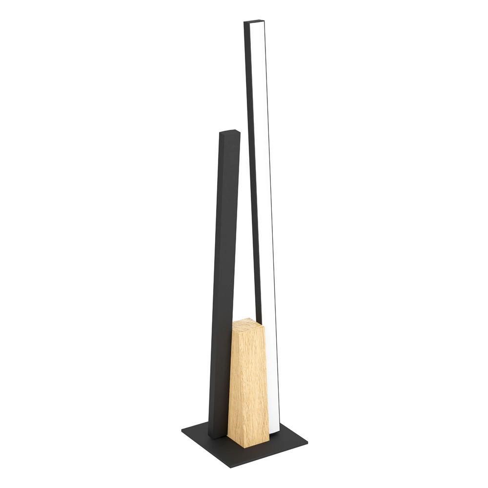 Led-tischleuchte Panagria - Weiss/Schwarz, Design, Holz/Metall (4,5/7,5/45,5cm) - Eglo