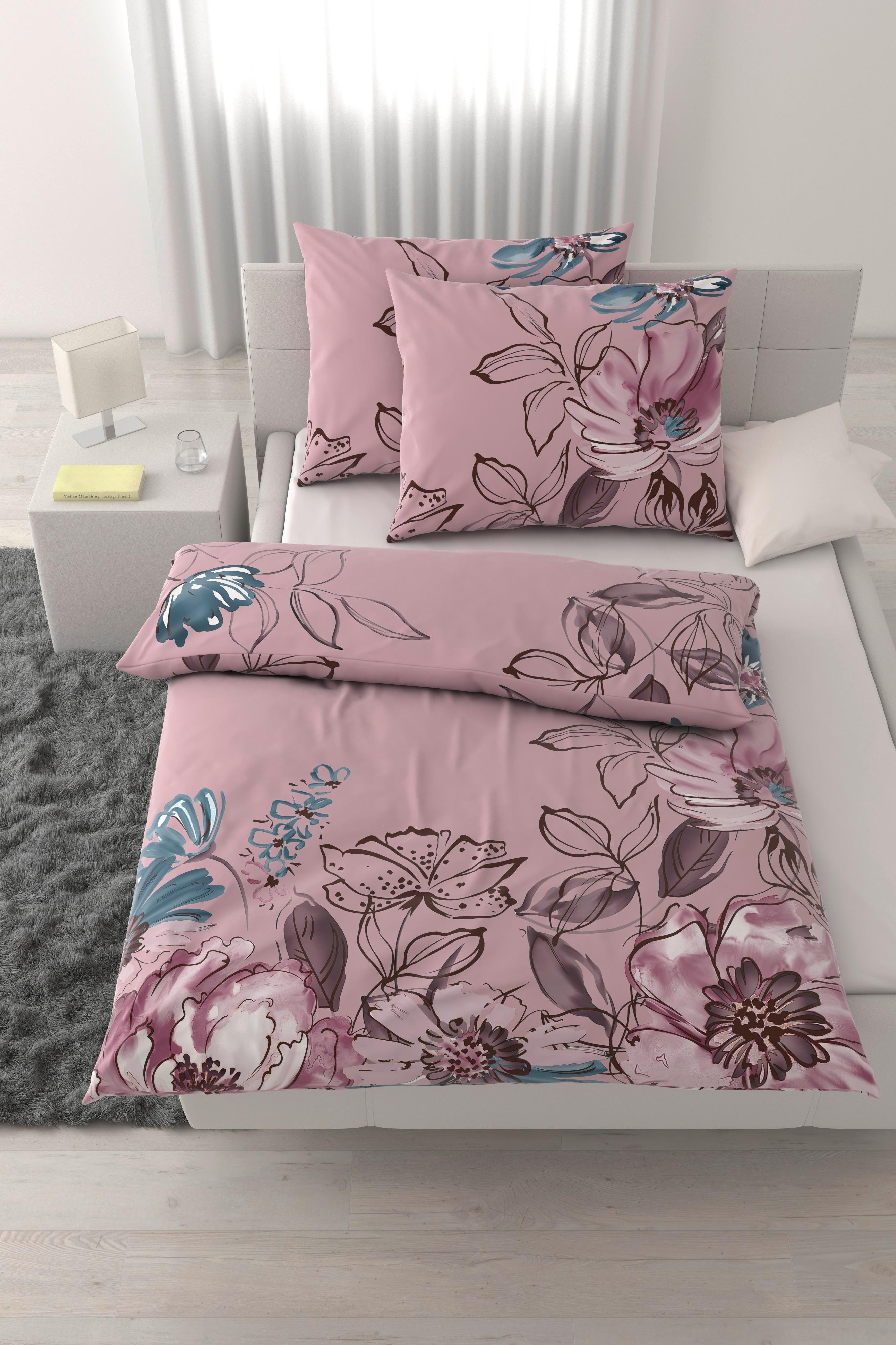 Lenjerie de pat Toulon,cca. 220x200/2x50x70 cm - mov, Modern, textil (200/220cm) - Mömax