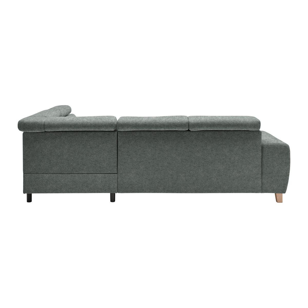 Ecksofa Lugo Graublau - Graublau, MODERN, Holz/Kunststoff (266/98/205cm) - Mömax
