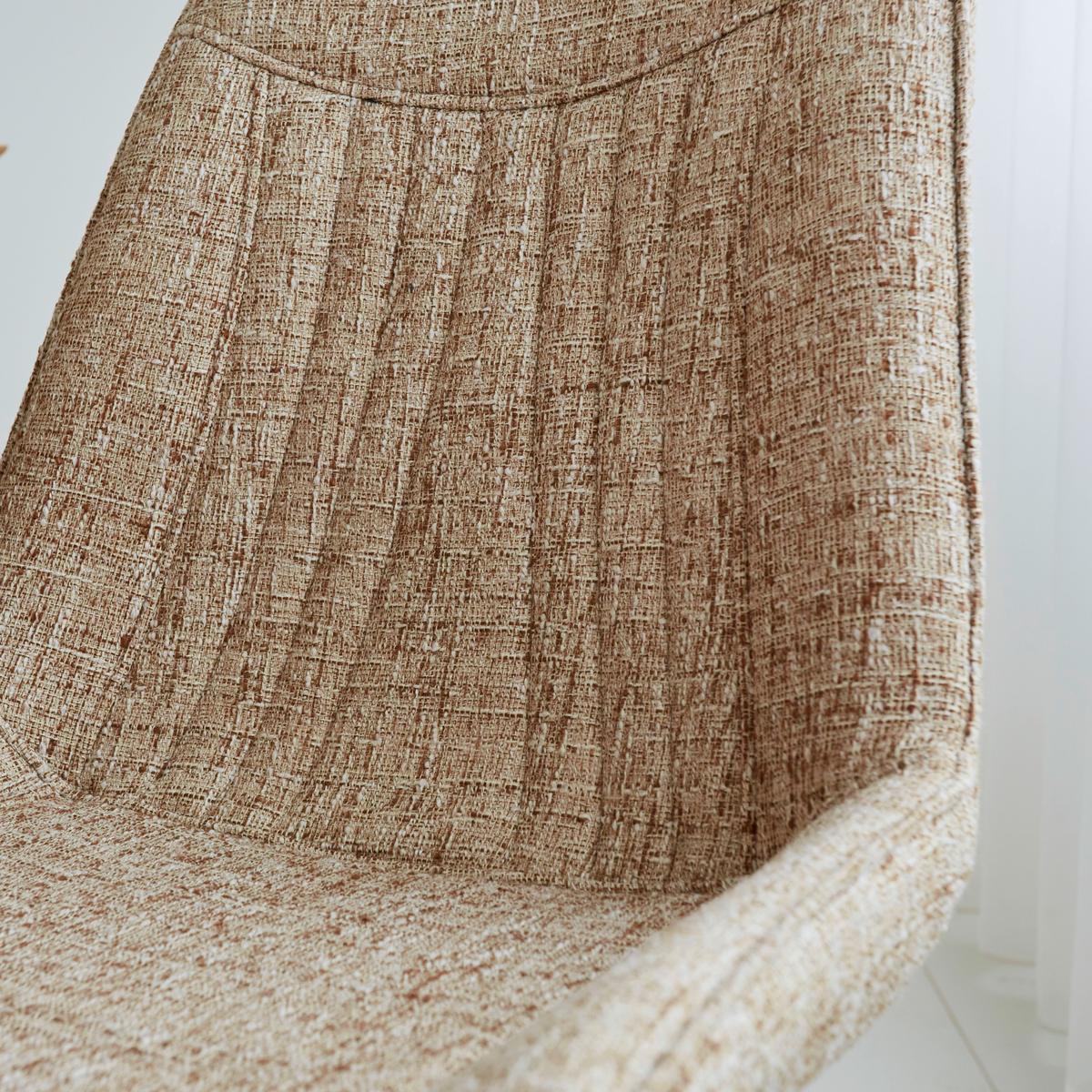 Stuhl-Set Samuel ca. 53x87 cm 2er-Set Weiß - Beige/Schwarz, Design, Textil (53/87/63cm) - MID.YOU