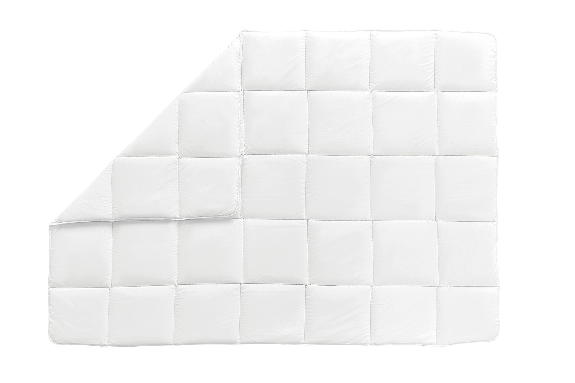Bettdecke Corbell Silikonize ca. 135x200x7 cm Weiß - Weiß, Basics, Textil (135/200/7cm) - Yatas