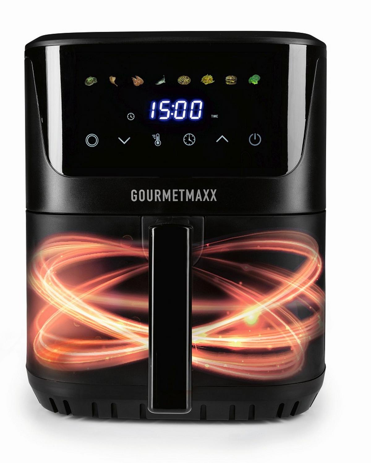 FRYTKOWNICA BEZTŁUSZCZOWA 19183 - czarny, Basics, tworzywo sztuczne/metal (39/28,6/33,5cm) - GOURMETMAXX