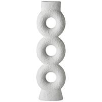 Skulptur Binge in Weiß - Weiß, Kunststoff (10/35/3cm) - Modern Living