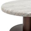 SIDOBORD SOLCO -TREND- - bronsfärgad/naturfärgad, Lifestyle, metall/trämaterial (30/56cm) - Premium Living