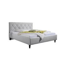 Polsterbett Aiken Hellgrau ca. 200x200 cm - Hellgrau/Schwarz, MODERN, Holz/Textil (200/200cm) - Livetastic