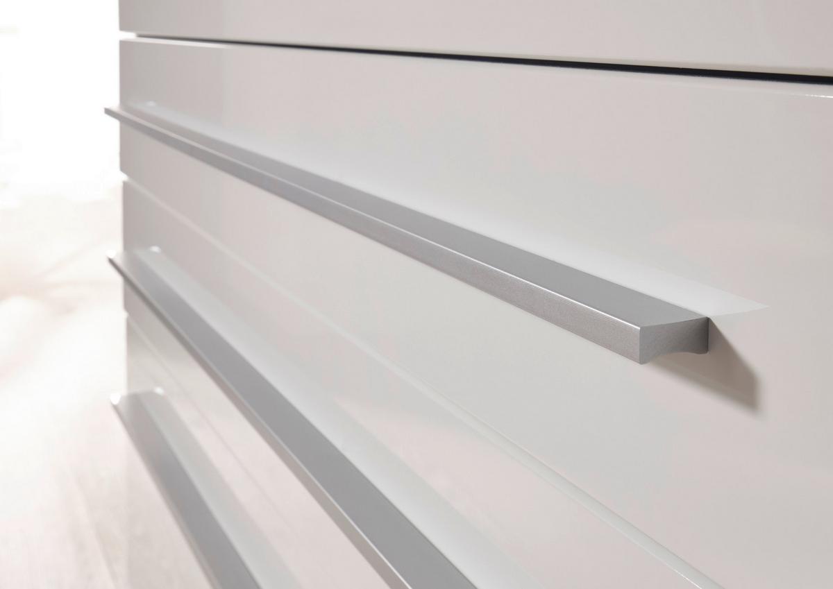 Küchenblock Premium m. Geräten Weiß/Eiche B: ca. 320cm - Eichefarben/Weiß, Basics, Holzwerkstoff (320cm) - Respekta