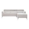 HÖRNSOFFA FILOU - ljusgrå, Modern, trä/textil (211/146cm) - Bessagi Home