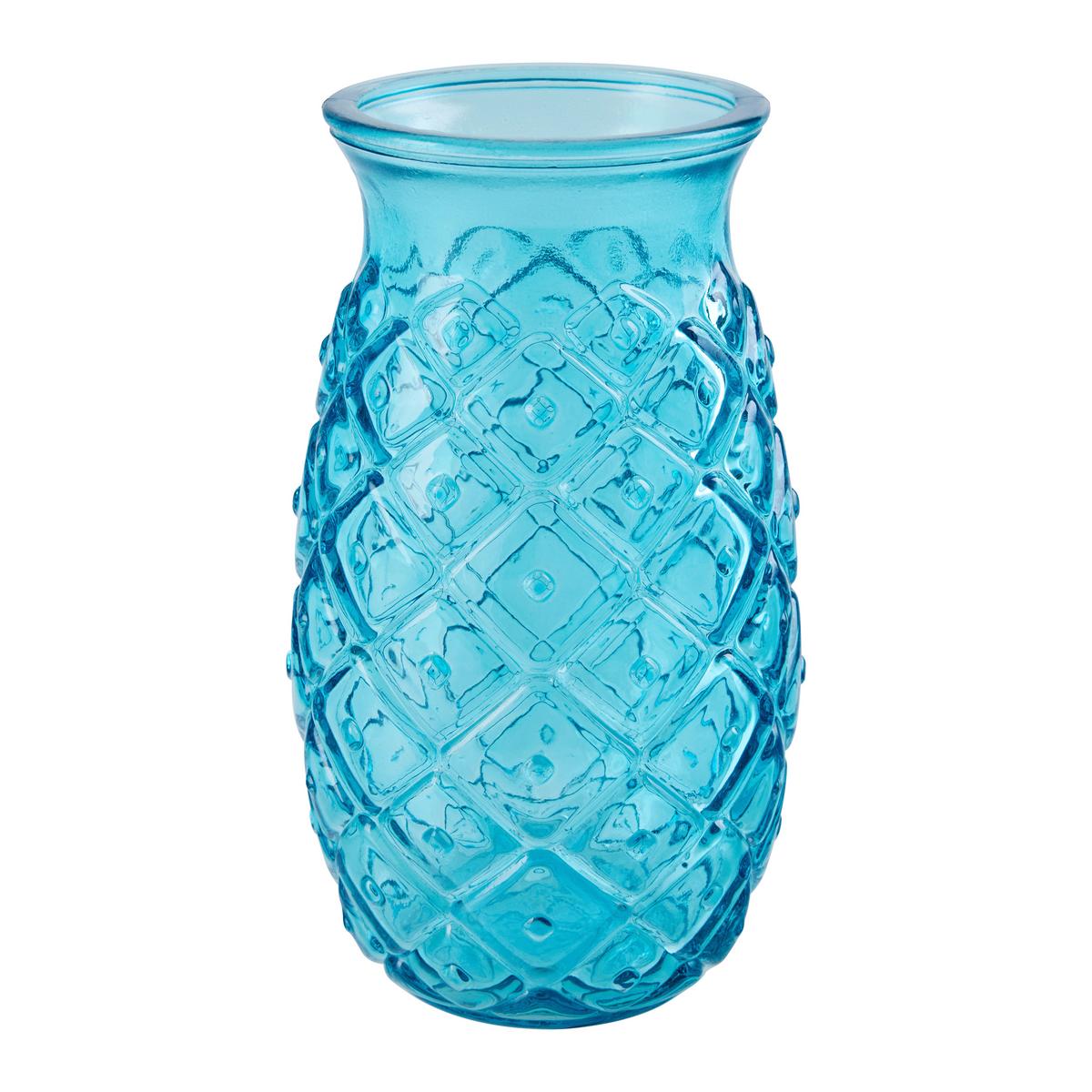 Trinkglas Lia diverse Farben - Türkis/Magenta, Konventionell, Glas (9/14,5cm)