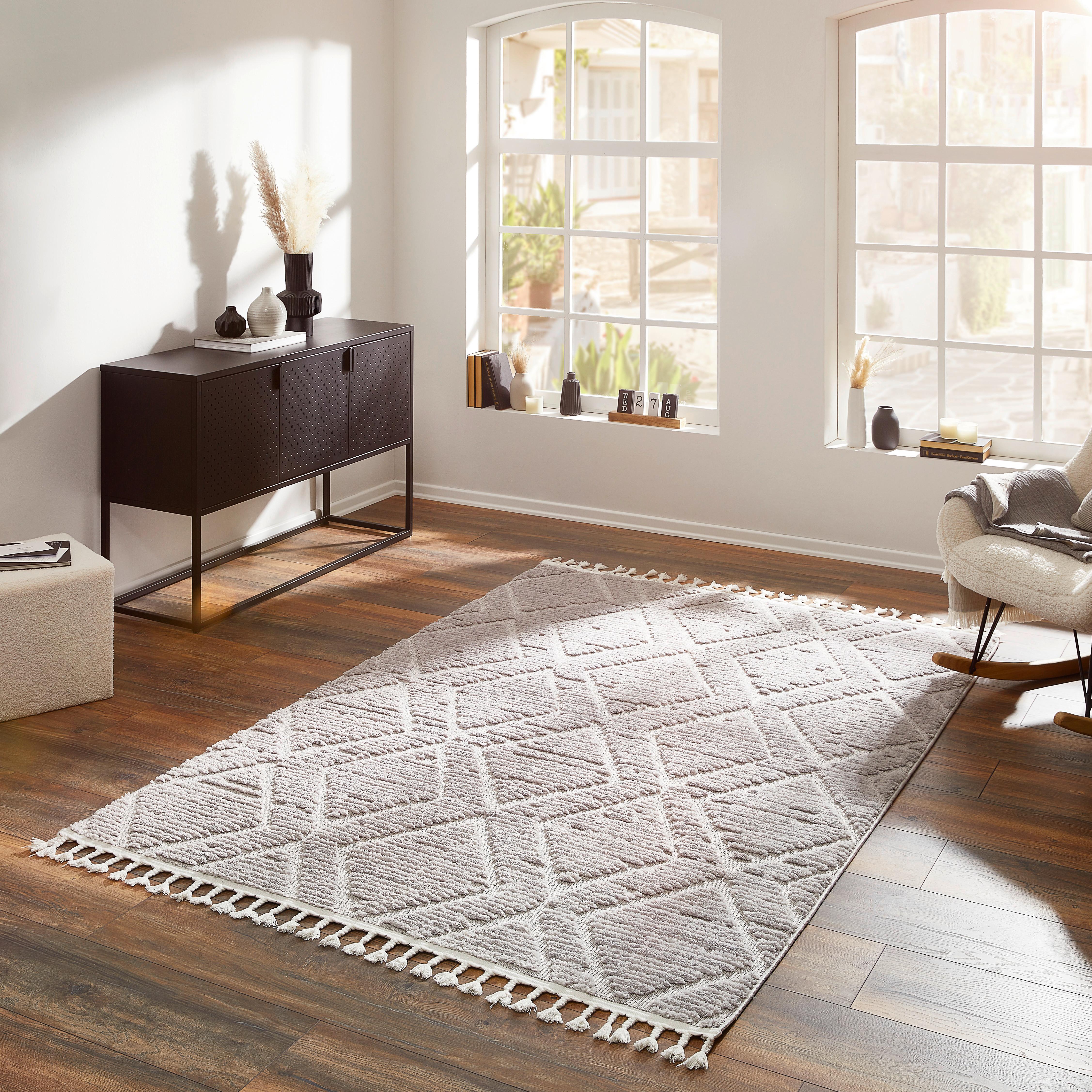 DYWAN TKANY SKAGEN - szary, Konventionell, tkanina (120/170cm) - Novel