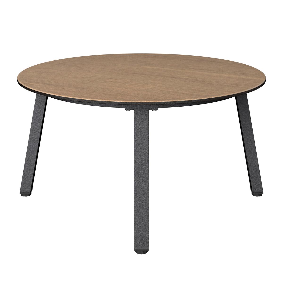 Loungegarnitur Doha Anthrazit/Hellgrau/Naturfarben - Anthrazit/Hellgrau, MODERN, Glas/Kunststoff