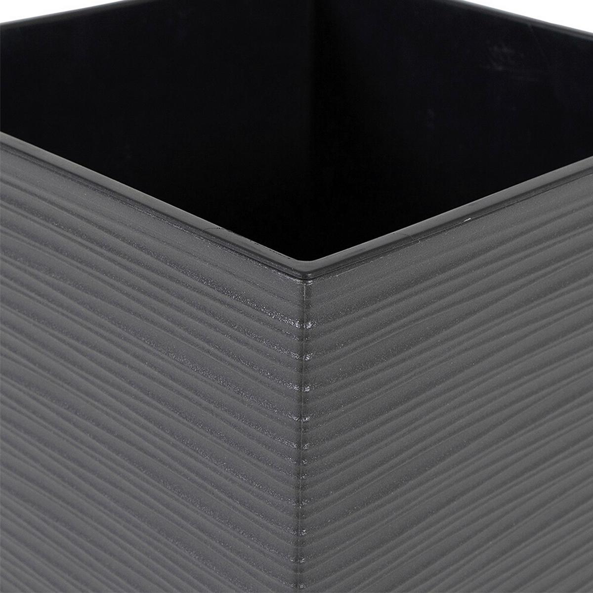Pflanzentopf Anthrazit - Anthrazit, Basics, Kunststoff (40/41,5/40cm) - Siena Garden