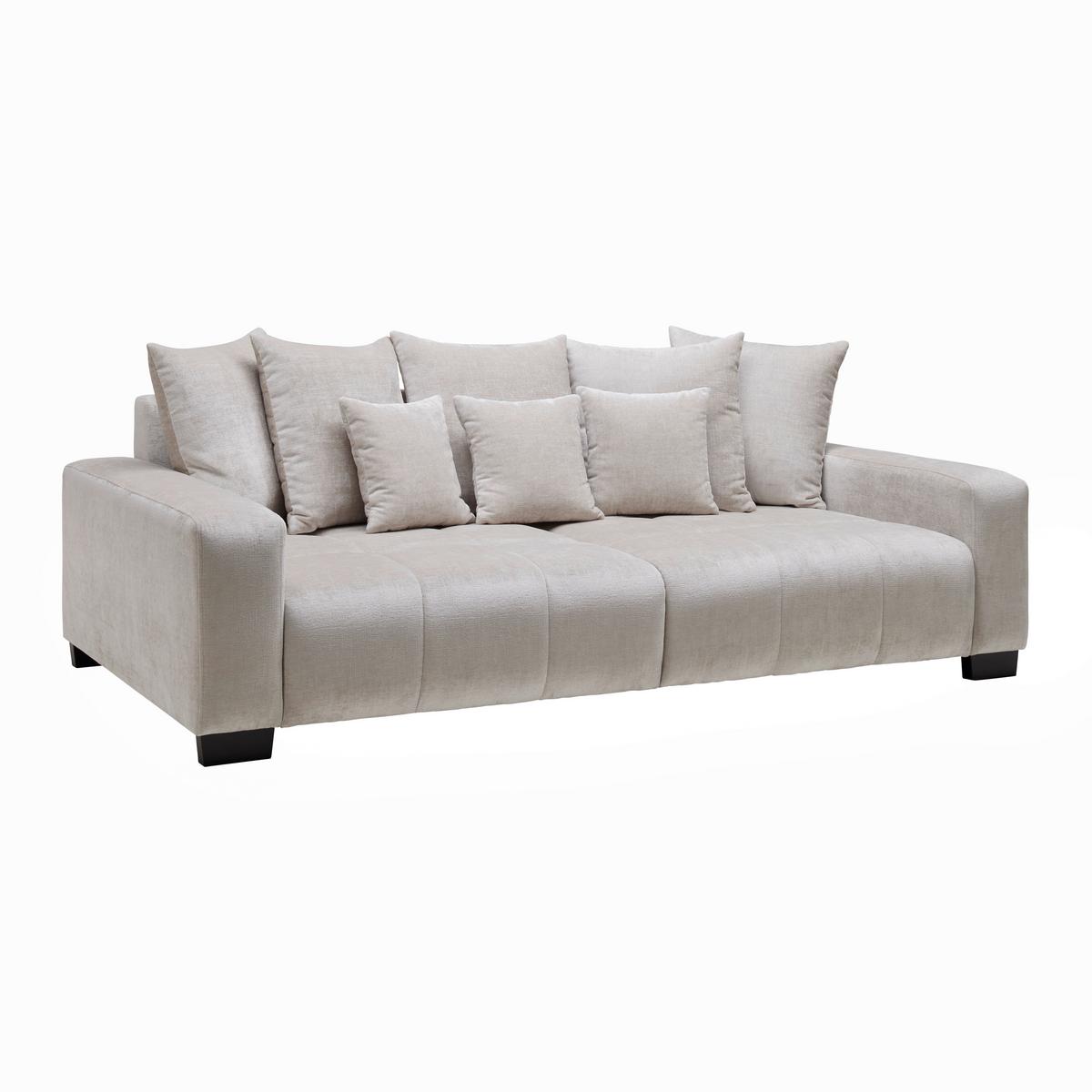 Mega Sofa Matteo - bež/crna, Moderno, drvo (246/93/124cm) - Mömax