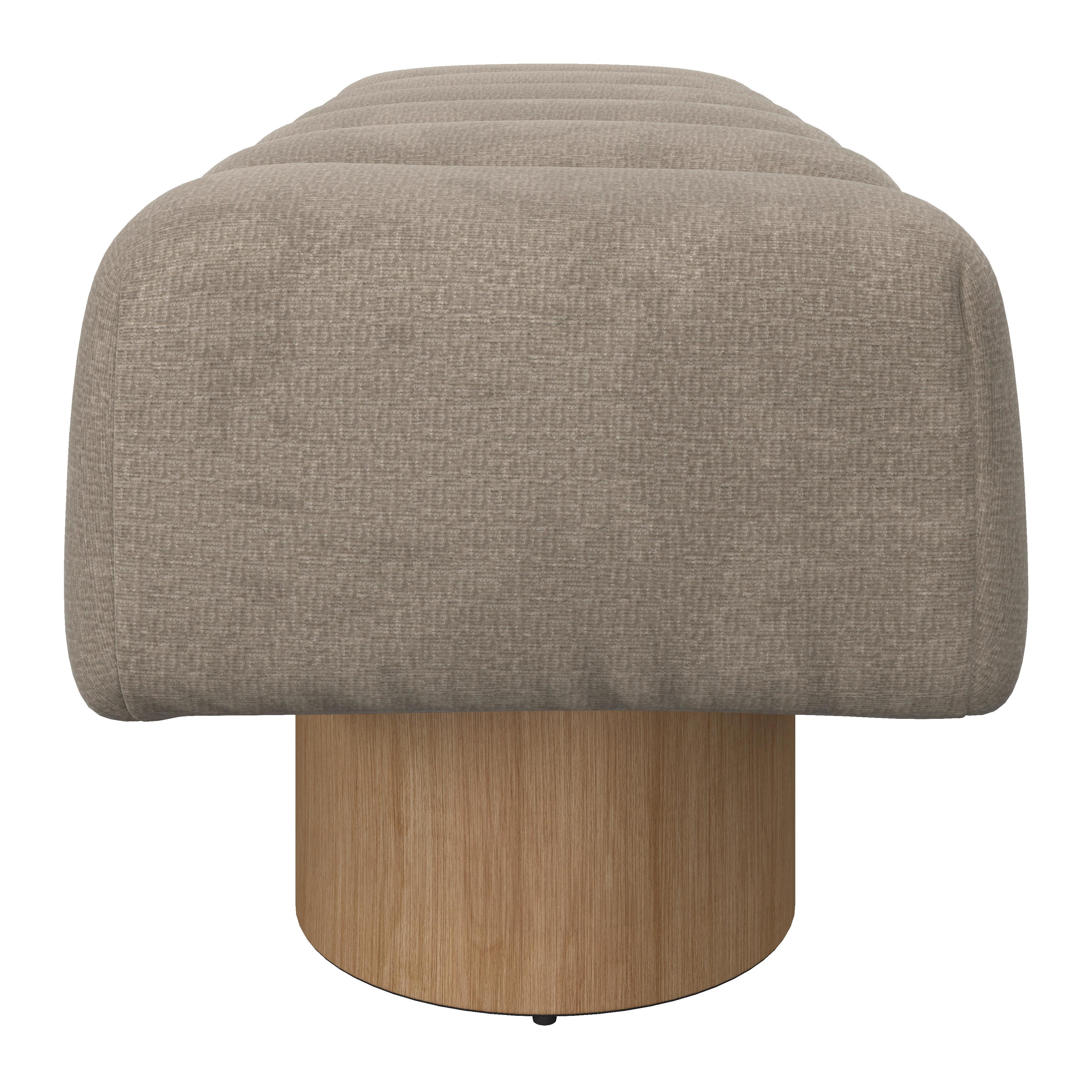 SITTBÄNK ALINA - ljusbrun/naturfärgad, Modern, trämaterial/trä (140/45/45cm) - Bessagi Home