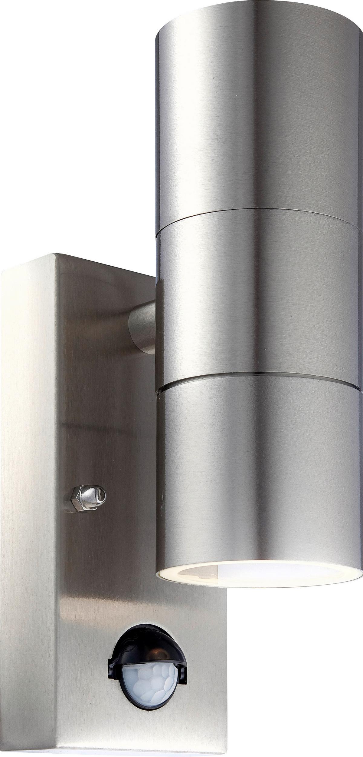 Zunanja Stenska Svetilka Style, S Sijalko - barve nerjavečega jekla/prozorno, Basics, kovina/steklo (7/21,5cm) - Globo